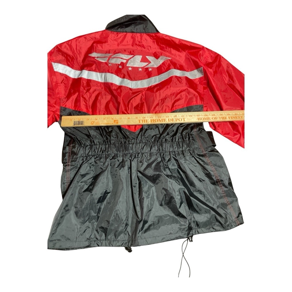 FLY Racing Team Waterproof Windbreaker Jacket S/M Red/Black - Picture 4 of 8